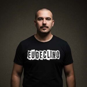 Eu Declino - preta "Stencil"