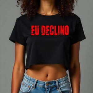 Cropped Eu Declino - preto