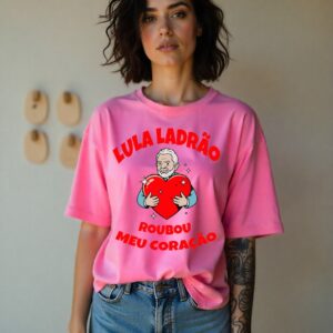 Camiseta Baby-Look Lula Ladrão Roubou Meu Coração