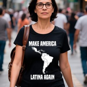 Camiseta Baby Look Make America Latin Again