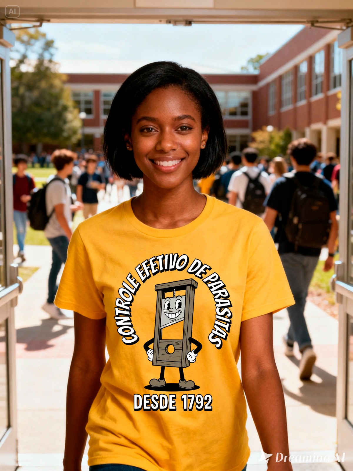 Camiseta Baby Look Controle Efetivo de Parasitas - Imagem 2