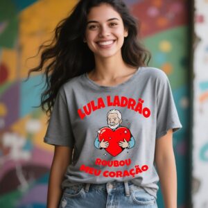 T-shirt "Lula Ladrão Roubou meu Coração" Cores Variadas