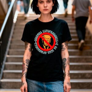 BabyLook Preta - Odiamos Estupradores